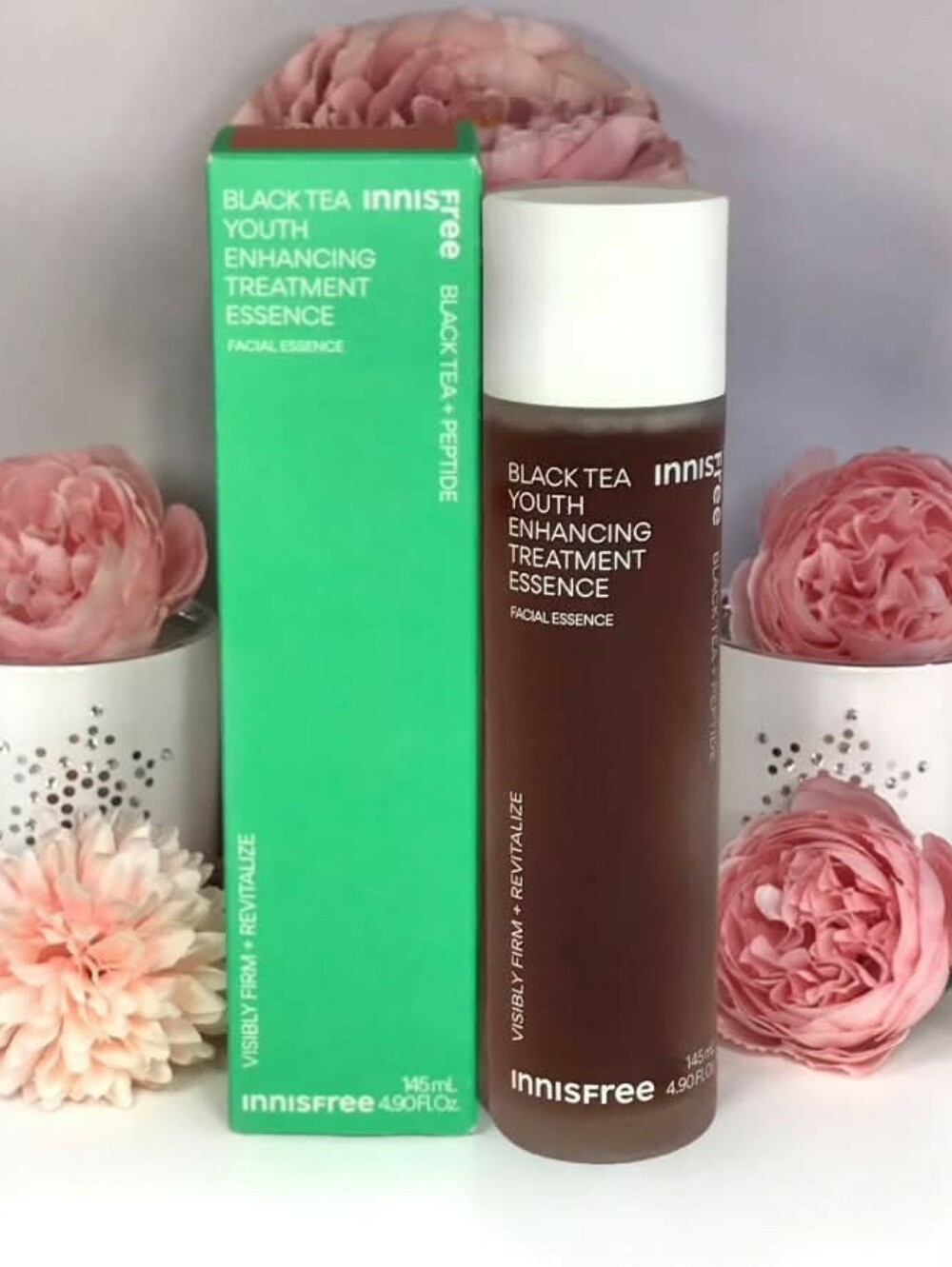 InnisFree Black Tea Youth Enhancing Treatment Essence with Peptides 145 ml *BNIB
